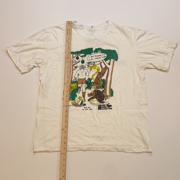 VINTAGE 80s SINGLE STITCH Hush House Harriers GRAPHIC T-SHIRT - Picture 9 of 9